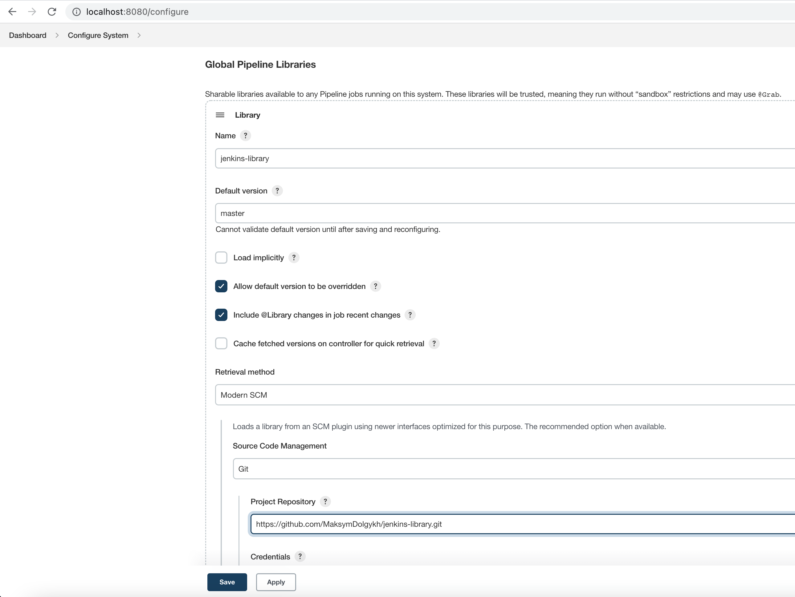 Global Pipeline Library